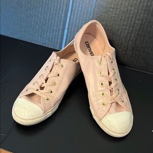 Converse Pink Sneakers with Rubber Toe Cap